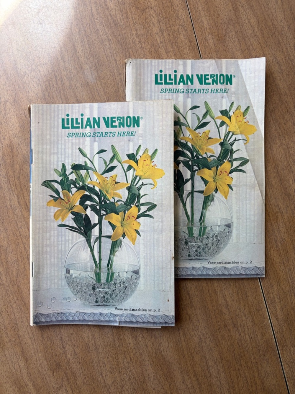 Vintage 1984 Lillian Vernon Spring Catalog Featuring Yellow Lily Arrangement